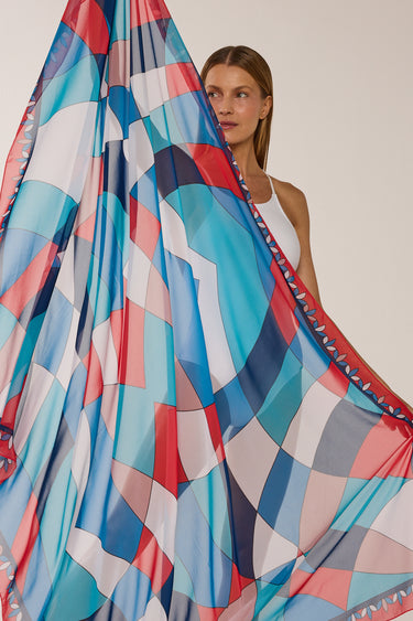 Panneau Geomodern em georgete de poliéster | 130x200cm