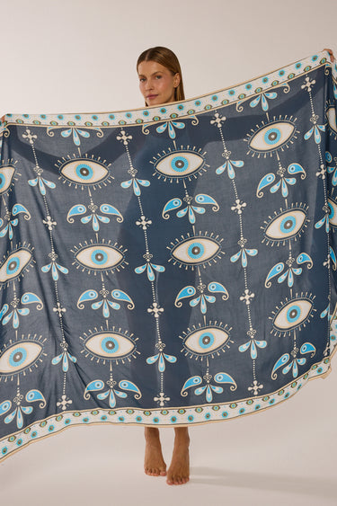 Panneau Olho Grego em viscose | 130x200cm