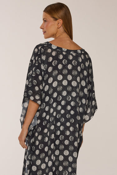 Kaftan curto de viscose Fases da Lua