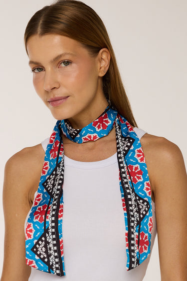 Twilly Mosaico em cetim de poliéster | 8x130cm