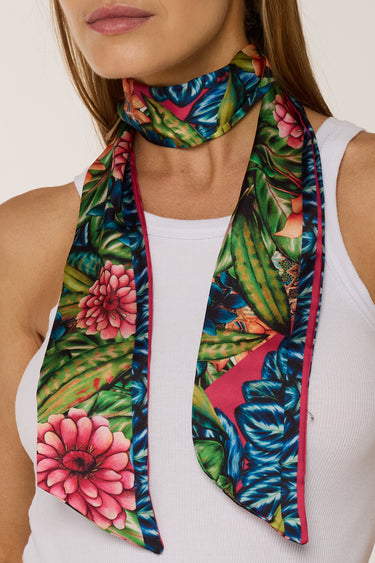 Twilly Dália em cetim de poliéster | 8x130cm