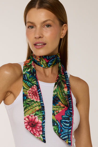 Twilly Dália em cetim de poliéster | 8x130cm