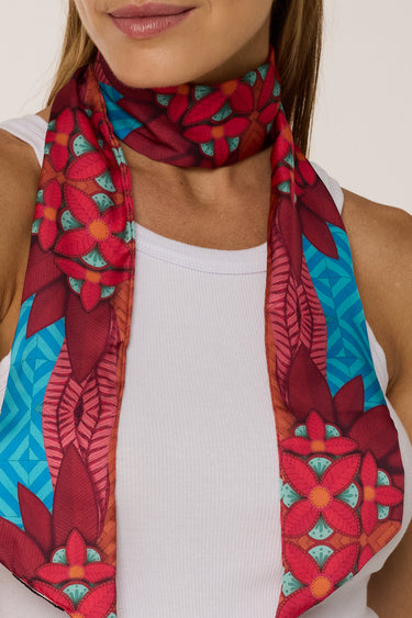 Twilly Touro em cetim de poliéster | 8x130cm