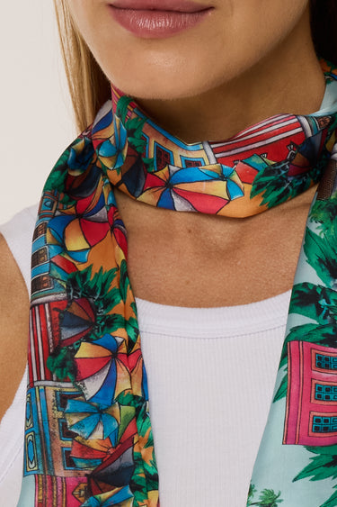 Twilly Olinda em cetim de poliéster | 8x130cm