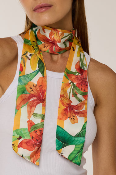 Twilly Citrus em cetim de poliéster | 8x130cm