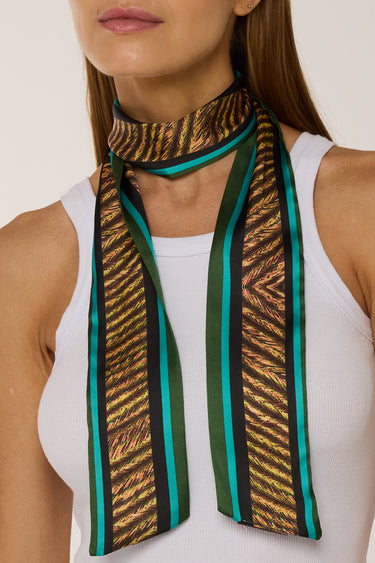 Twilly Cevada em cetim de poliéster | 8X130cm