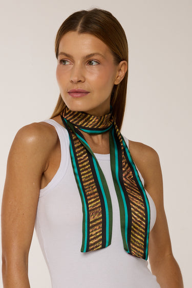 Twilly Cevada em cetim de poliéster | 8X130cm