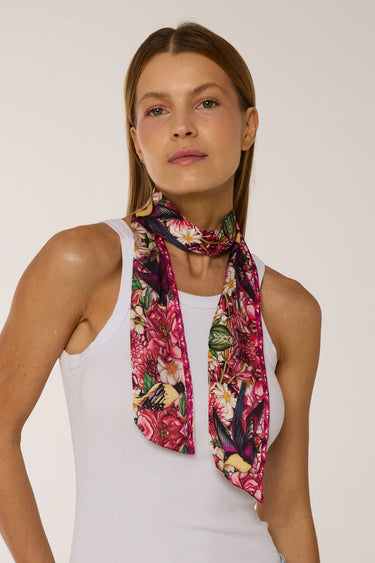 Twilly Beija-flor em cetim de poliéster | 8x130cm