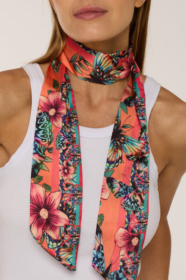 Twilly Floresta em cetim de poliéster | 8x130cm