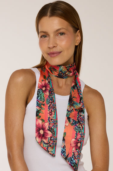 Twilly Floresta em cetim de poliéster | 8x130cm