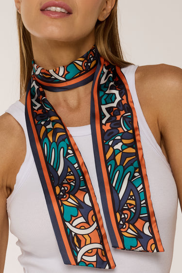 Twilly Mandala Pétalas em cetim de poliéster | 8x130cm