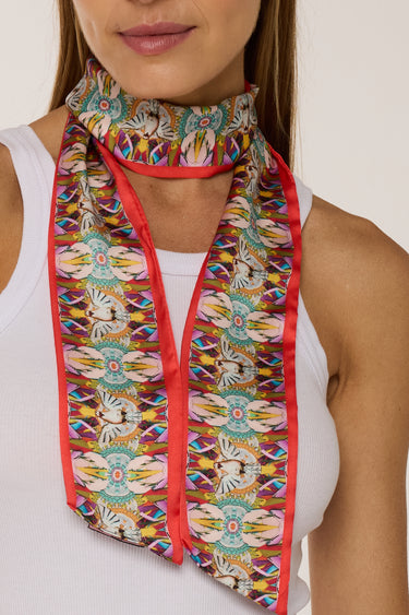 Twilly Espírito Santo em cetim de poliéster | 8x130cm