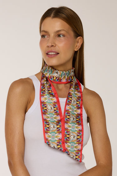 Twilly Espírito Santo em cetim de poliéster | 8x130cm