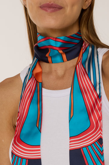 Twilly Olympia em cetim de poliéster | 8x130cm