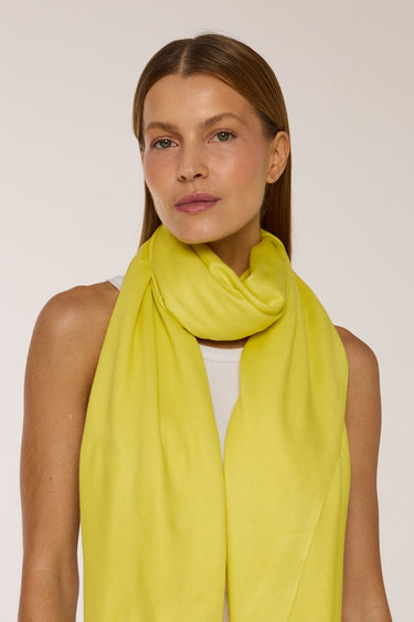 Pashmina verde lima de viscose | 70x180cm