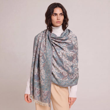 Pashmina Arabesco em modal com seda indiana | 076