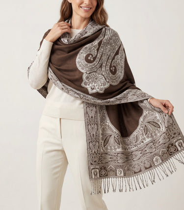 Pashmina Arabesco em modal com seda indiana | 061