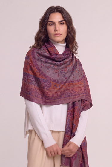 Pashmina Arabesco em modal com seda indiana | 077