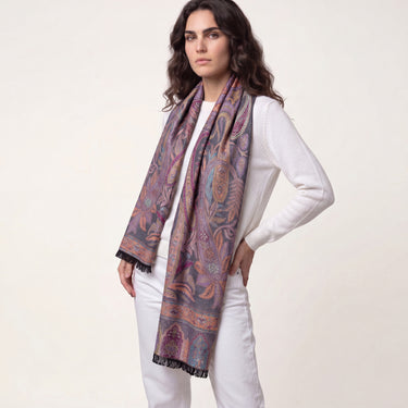Pashmina Arabesco em modal com seda indiana | 066