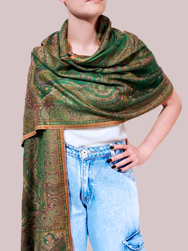 Pashmina Arabesco em modal com seda indiana | 040