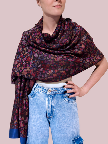 Pashmina Arabesco em modal com seda indiana | 041