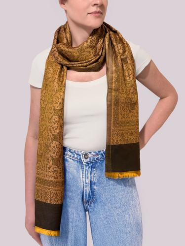 Pashmina Arabesco em modal com seda indiana | 043