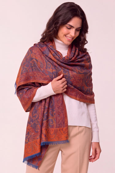 Pashmina Arabesco em modal com seda indiana | 075