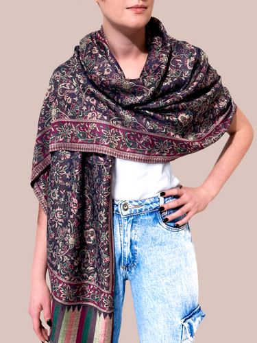 Pashmina Arabesco em modal com seda indiana | 045