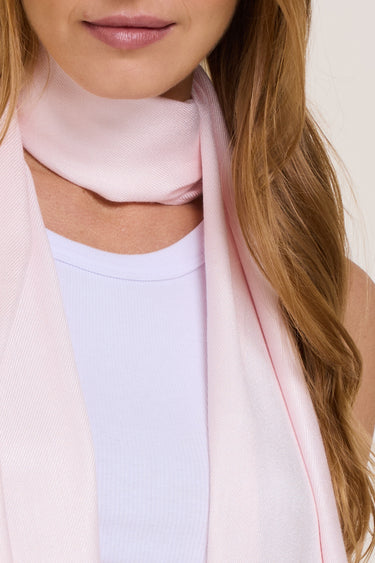 Pashmina rosa claro de viscose | 35x180cm