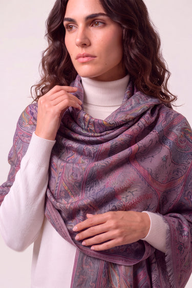 Pashmina Arabesco em modal com seda indiana | 076