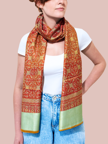 Pashmina Arabesco em modal com seda indiana | 046