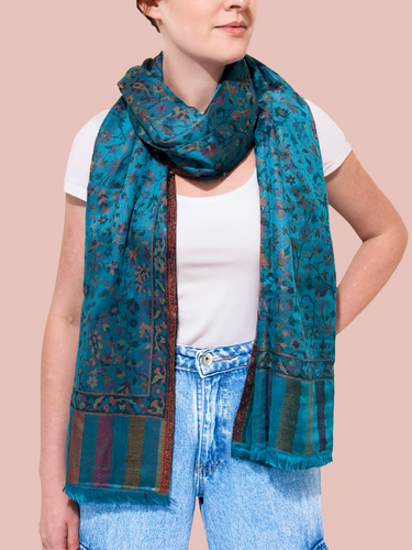 Pashmina Arabesco em modal com seda indiana | 047