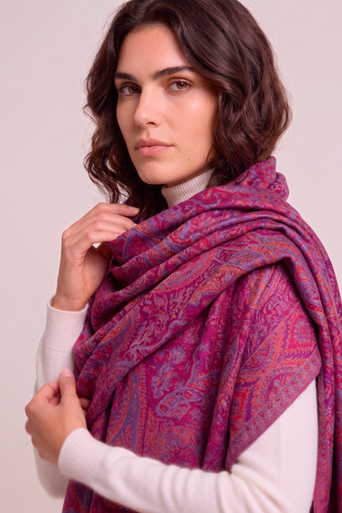Pashmina Arabesco em modal com seda indiana | 074
