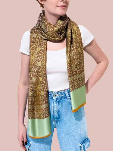 Pashmina Arabesco em modal com seda indiana | 048