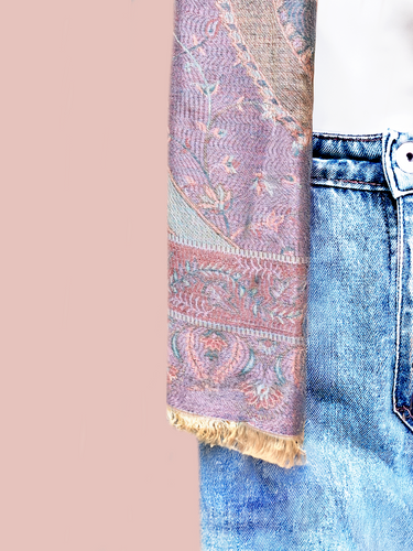 Pashmina Arabesco em modal com seda indiana | 050