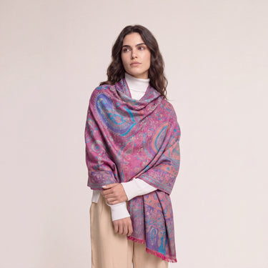 Pashmina Arabesco em modal com seda indiana | 070