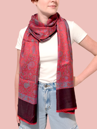 Pashmina Arabesco em modal com seda indiana | 052