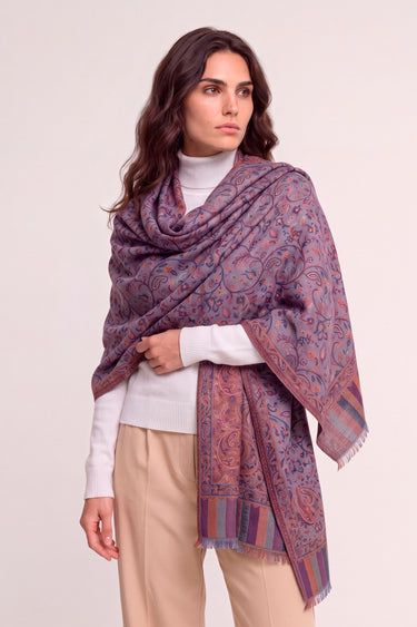 Pashmina Arabesco em modal com seda indiana | 068