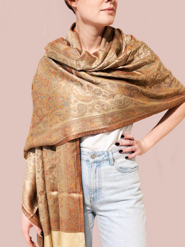 Pashmina Arabesco em modal com seda indiana | 053