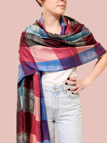 Pashmina Arabesco em modal com seda indiana | 054