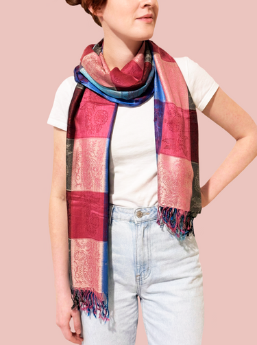 Pashmina Arabesco em modal com seda indiana | 054