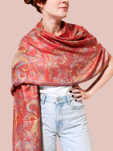 Pashmina Arabesco em modal com seda indiana | 053