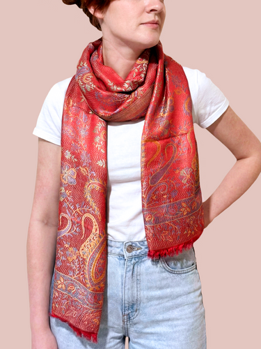 Pashmina Arabesco em modal com seda indiana | 053