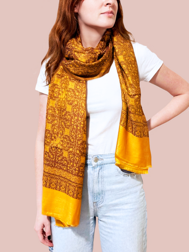 Pashmina Arabesco em modal com seda indiana | 056