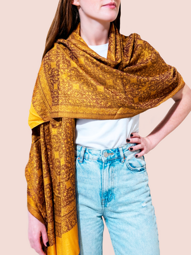 Pashmina Arabesco em modal com seda indiana | 056