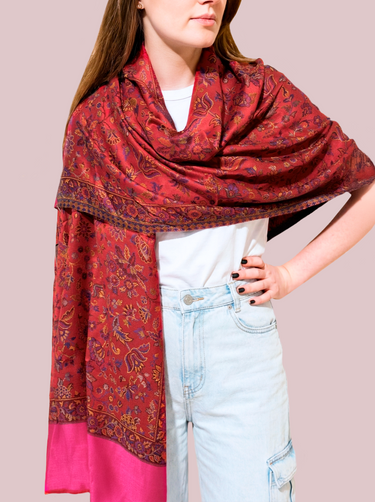 Pashmina Arabesco em modal com seda indiana | 058