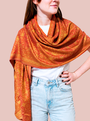 Pashmina Arabesco em modal com seda indiana | 057