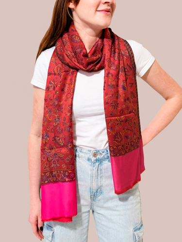 Pashmina Arabesco em modal com seda indiana | 058