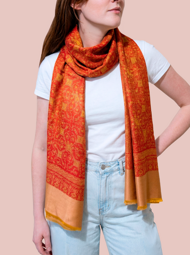 Pashmina Arabesco em modal com seda indiana | 057