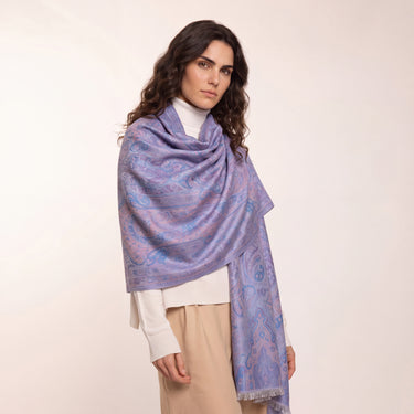 Pashmina Arabesco em modal com seda indiana | 069